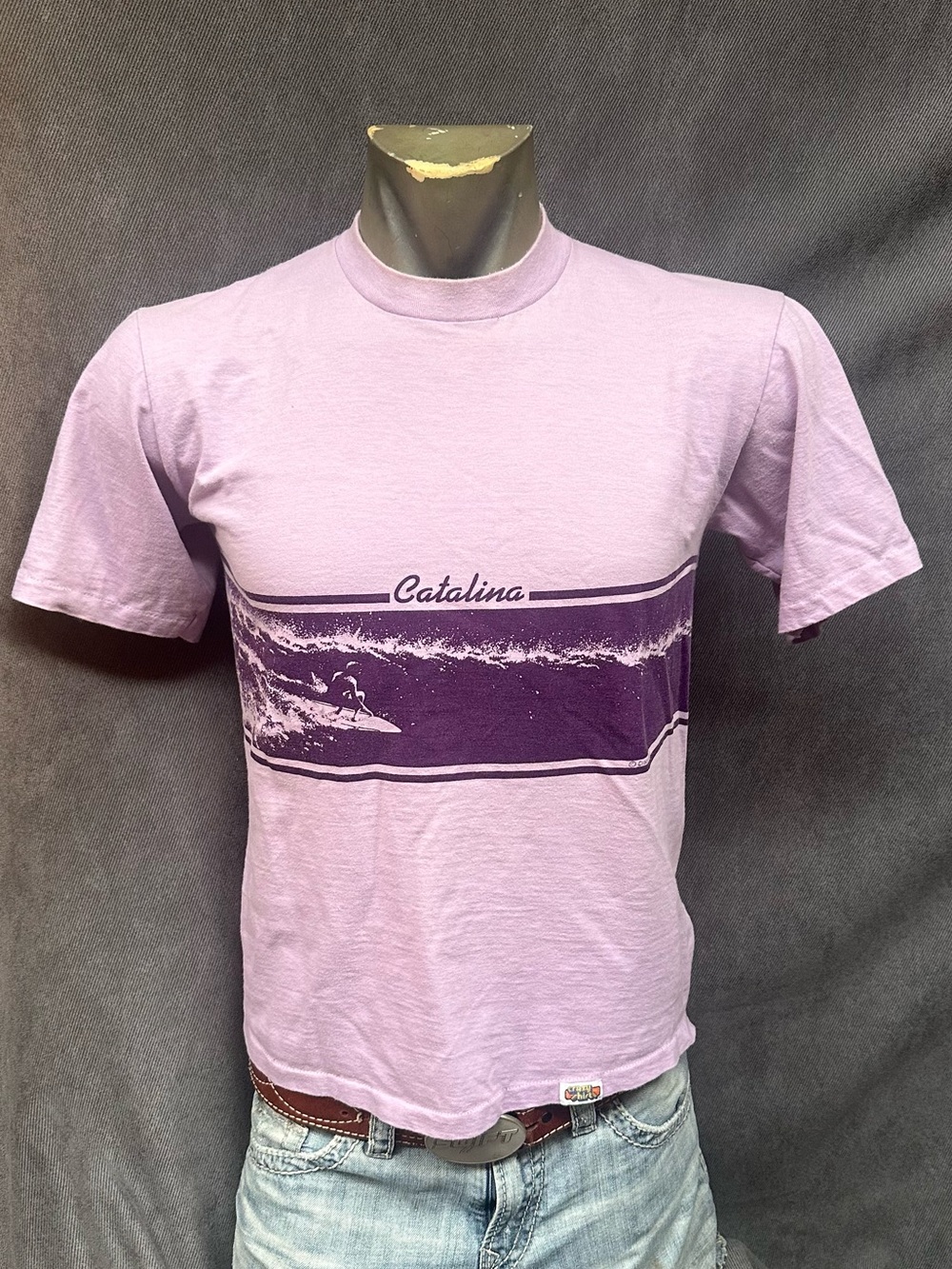 Vintage Catalina surf T-shirt purple men’s large crazy shirts